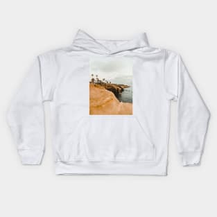 Sunset Cliffs and Palm Trees, California Kids Hoodie